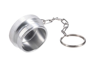Pokrywa aluminiowa (korek) z gwintem zewnętrznym wkręcany do zaworów skręcanych - wtyczek
