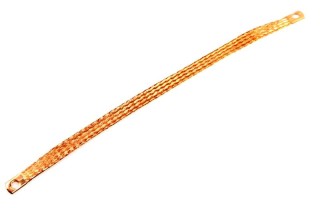 Przewód masowy plecionka miedziany 27cm FI-10
