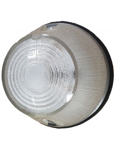 Lampa obrysowa okrągła niska  biała niska WE-92/B