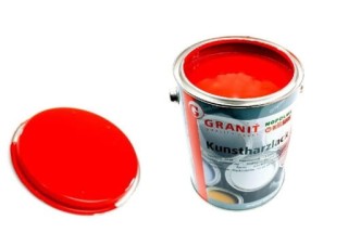 Farba Lakier czerwona ognista czerwień RAL3000 2,5 litra Granit Nopolux 270443