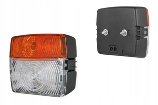 Lampa zespolona przednia, uniwersalna, kierunkowskaz, pozycja, 12V / 24V, 104 mm / 99 mm / 55 mm LT4.52180.01 Wesem