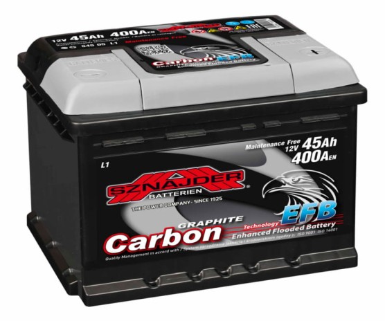 Akumulator 12v 50Ah 450A Sznajder carbon 206/175/175