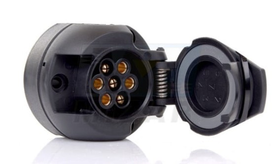 Gniazdo elektryczne 7K plastikowe  dunaj 54170101