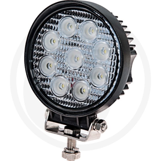 Lampa robocza led okrągła 12/32V 2200Lm 9LED 27W 693LED0076