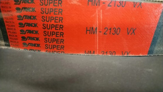 Pas hm 2130 Stomil wzm czerwony  napęd młocarni Bizon