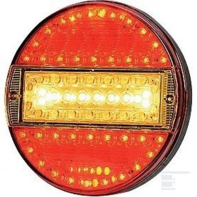 Lampa tylna zespolona okrągła 3-funkcyjna DIO001 led diora