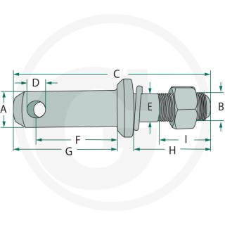 Sworzeń do maszyn 28x149/M22x1.5 20013000 kat 2