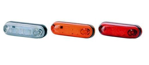 LAMPA OBRYSOWA LED 12/24 KA 111802 CZERWONA