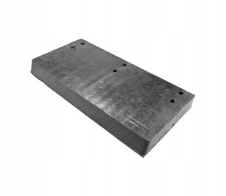 Lemiesz gumowy do pługa 520x250x50