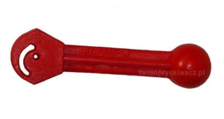 Dżwignia zaworu duro czerwona krótka włoska OPR113 3/5-14-1225 rd/rf3/5-14