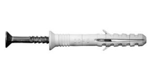 Kołek Z kołnierzowym lejkowym Z gwoździowkrętem 6X80