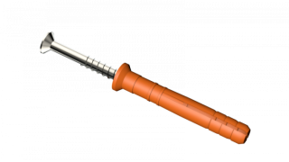 Kołek Z kołnierzem lejkowym Z gwoździowkrętem 10X100