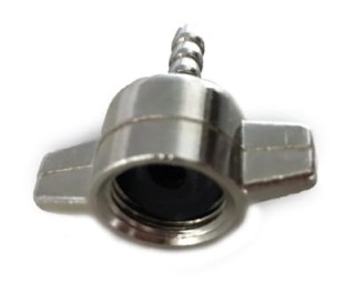 Końcówka przewodu pompowania nakrętka motylek na wąż 8mm