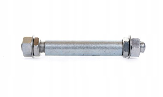 Oś taczki Z rurką FI-16mm długośc 11.5cm pasuje do koło 300x4