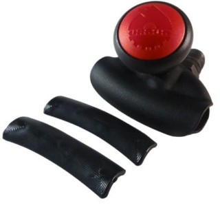 Gałka kierownicy czerwona pokrywa z wkładkami gumowymi Oryginał Ursus 387500020czu