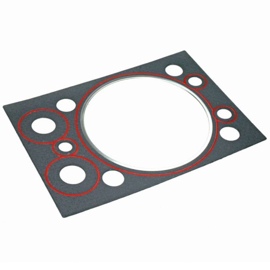 Uszczelka głowicy silnika Zetor 5011-7245 metal silikon 1,2mm Morpak 69010571 71010571