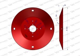 Talerz roboczy kosiarki 1,35 m gr. 4 mm Waryński 5070010190