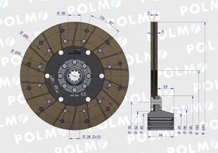 Tarcza sprzęgła Bizon Polmo 50402502P
