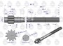 Półoś 11 zębów C-360 ORYGINAŁ URSUS 50828220.2.jpg