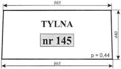 Szyba nr 145 tylna C-360