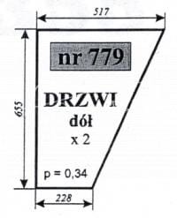 Szyba nr 779