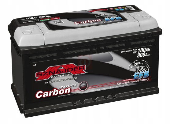 Akumulator 12V 100AH efb 800A P+600 05 Sznajder carbon