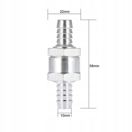 Zawór zwrotny paliwa 10mm archimedes ZZP10A