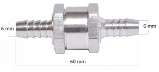 Zawór zwrotny paliwa przewody 6mm  archimedes ZZP6A