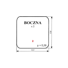 Szyba nr 2 C-360 KAB.KNURÓW