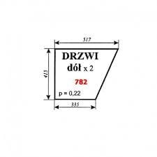 Szyba nr 782 drzwi dół C-360