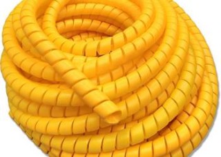 Osłona spiralna na wężę hydrauliczne pcv zółta 22-30mm