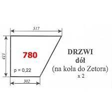 Szyba nr 780 naglak drzwi dół