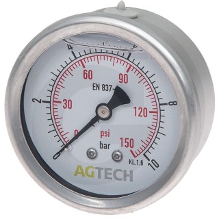 Manometr 63mm przyłącze G1/4 tylne 0-10 bar 66785000413
