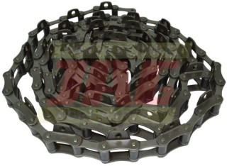 Łańcuch podajnika pochyłego wewnętrzny mf rollon solid  skok łańcucha41.4 śr rolki15.24 szer wew22.23 śr sworznia 5.72  grubość płytki2.5 rozstaw otworów54 średnica otworu8.3