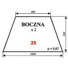 Szyba nr 25  boczna 1604