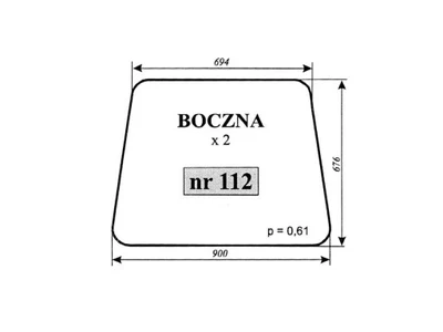 Szyba nr 112 boczna mf lubsko