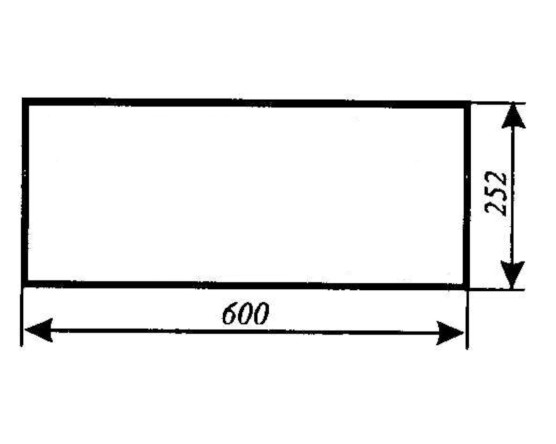 Szyba nr 378 tylna mała C-330 smolniki