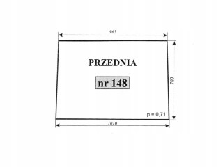 Szyba nr 148 C-360 przednia