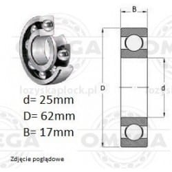 Łożysko 6303 2RS fag (17x47x14)