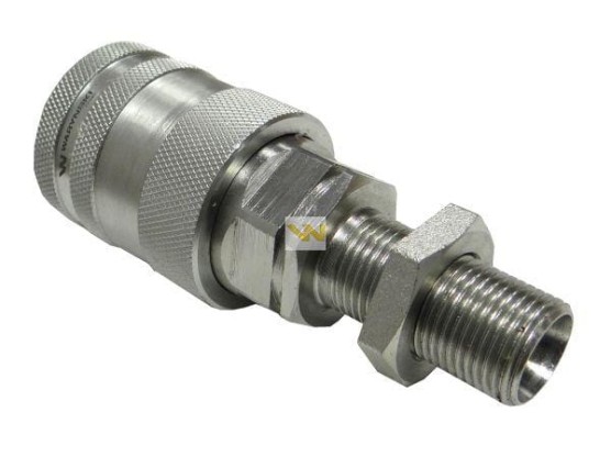 Szybkozłącze hydrauliczne gniazdo euro M18x1,5 long gwint zewnętrzny PUSH-PULL 9100818 Waryński
