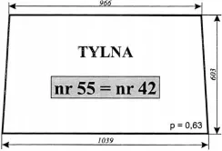 Szyba nr 42=55=70