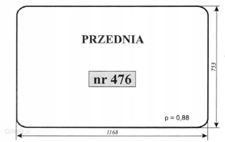 Szyba nr 476 przednia C-330