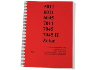 Katalog części Zetor 5011-7045H, modele: 5011, 6011, 6045, 7011, 7045, 7045H; 5011-7045 produkt czeski