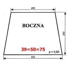 Szyba nr 39=50=75 boczna mf lubsko