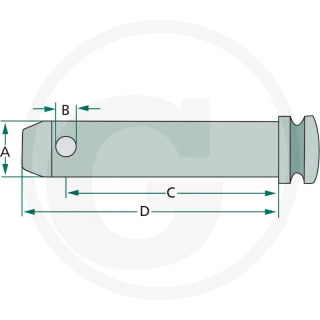 Sworzeń prosty 32X125/143 20012820 kat 3