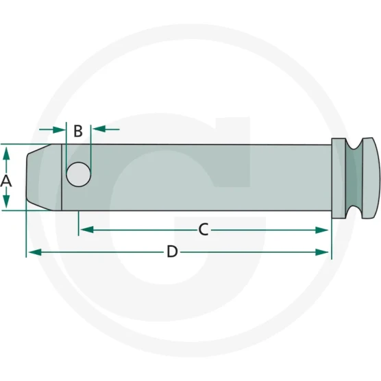 Sworzeń prosty 32X125/143 20012820 kat 3