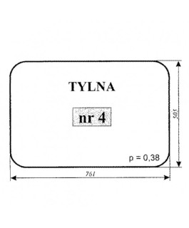 Szyba nr 4 tylna kab kunów