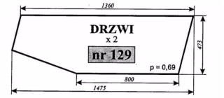 Szyba nr 129A