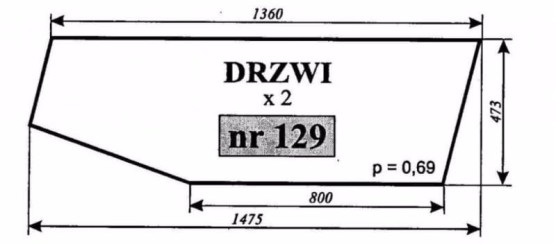 Szyba nr 129A