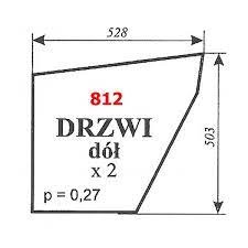 Szyba nr 812 drzwi dół C-360